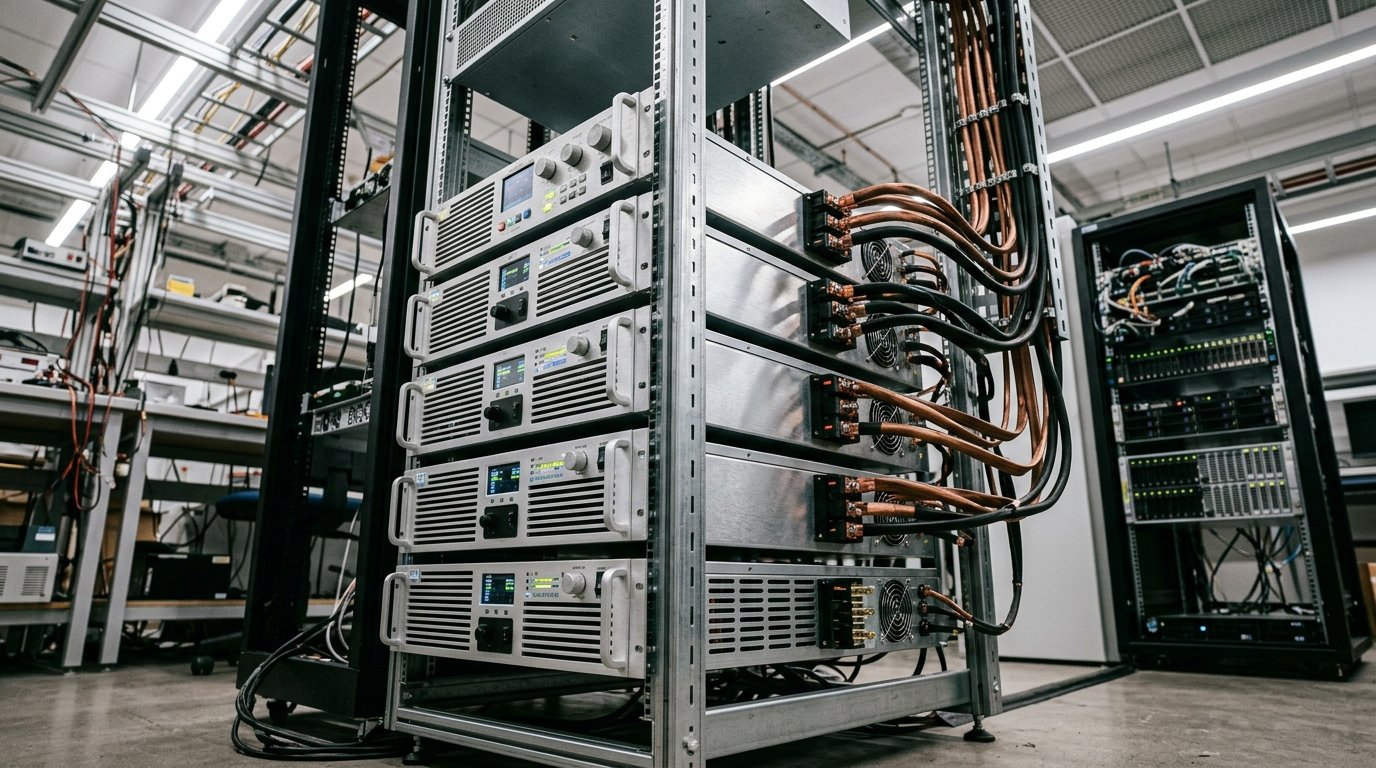 800V AI Rack Test Bench Bidirectional DC power supply modules paralleled for 800V DC data center testing