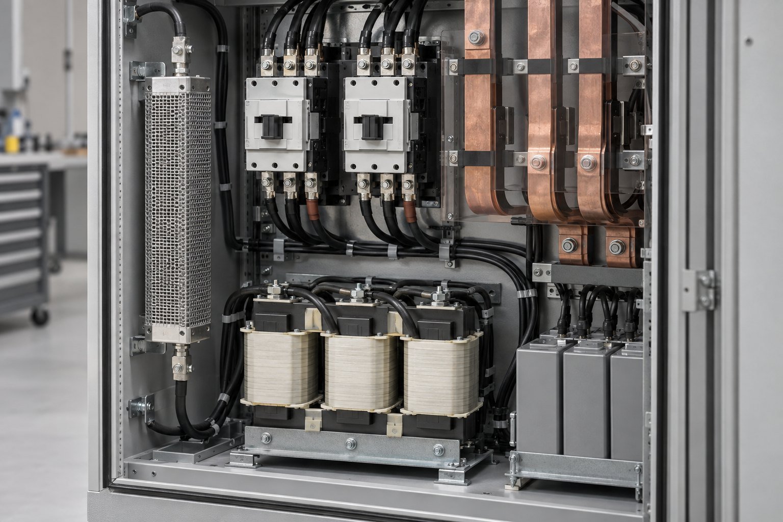 Precharge and LCL commissioning ac to dc converter regeneration precharge and LCL filter test setup