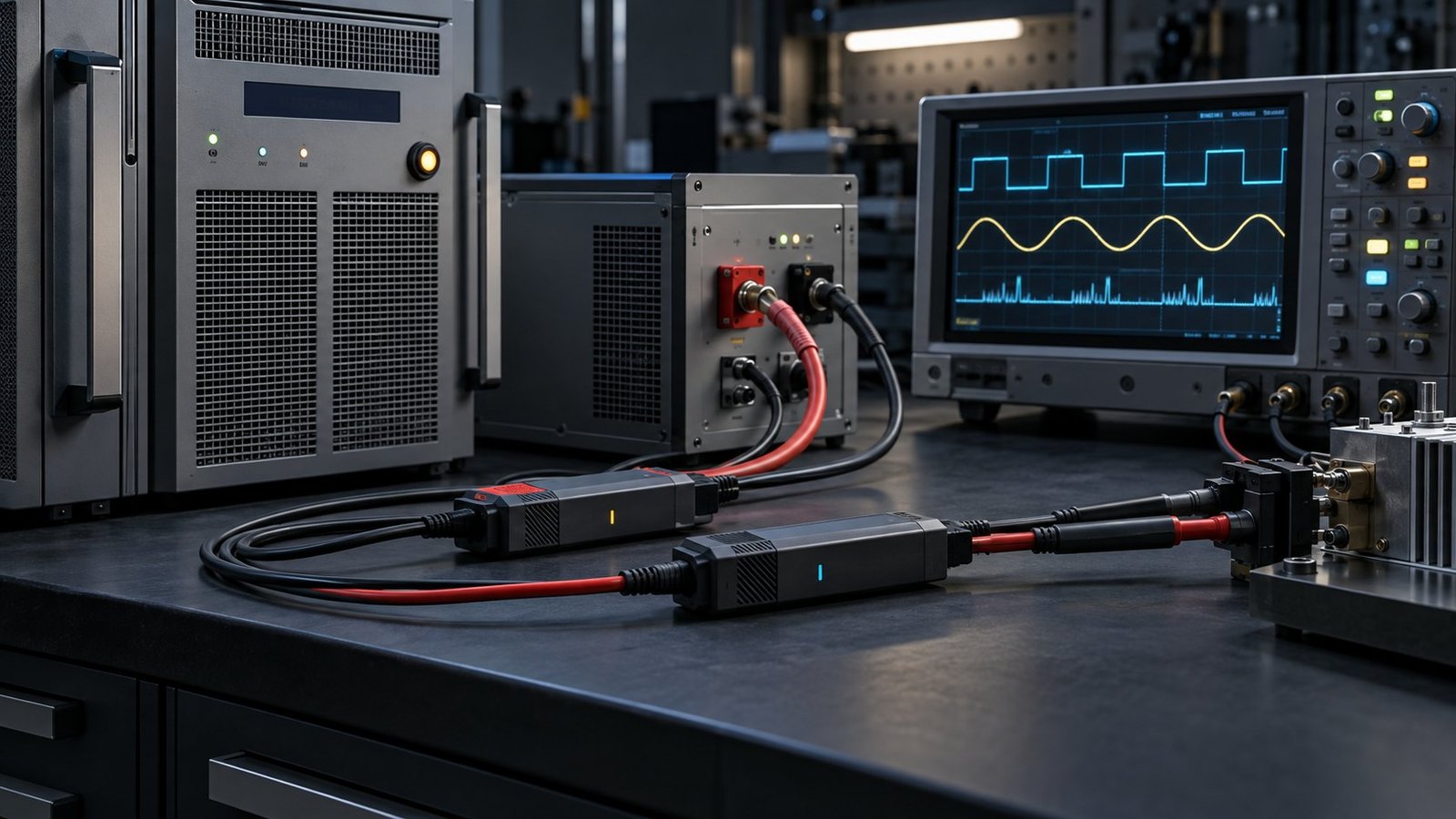 Transient recovery measurement Transient recovery measurement on a regenerative DC power supply test bench