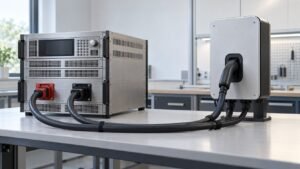 Ultra power solutions EVSE test bench with bidirectional DC supply