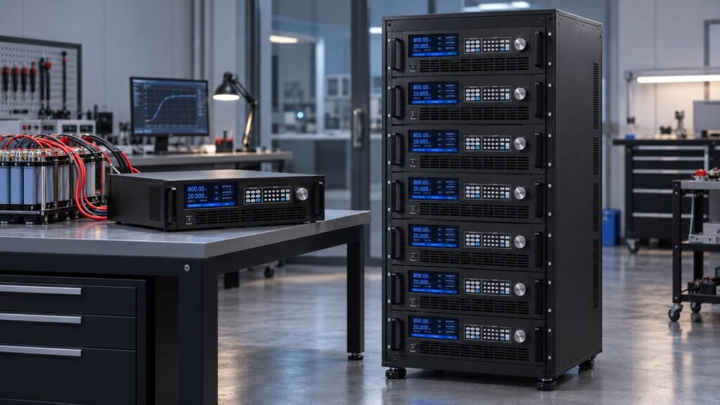 UltraPower regenerative DC converter in a high-voltage test laboratory